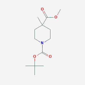 1-O-tert-butyl 4-O-methyl 4-methylpiperidine-1,4-dicarboxylate CAS 724790-59-4