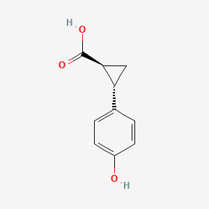 trans-(1S,2S)-2-(4-hydroxyphenyl)cyclopropane-1-carboxylic acid CAS 731810-73-4