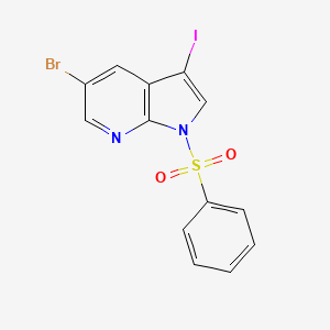 1-(benzenesulfonyl)-5-bromo-3-iodopyrrolo[2,3-b]pyridine CAS 757978-19-1