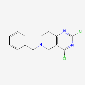 6-benzyl-2,4-dichloro-7,8-dihydro-5H-pyrido[4,3-d]pyrimidine CAS 778574-06-4