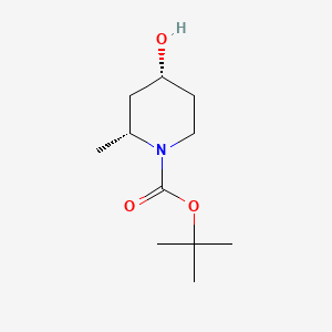 tert-butyl (2R,4R)-4-hydroxy-2-methylpiperidine-1-carboxylate CAS 790667-44-6