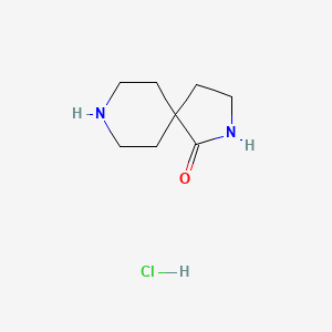 2,8-diazaspiro[4.5]decan-1-one;hydrochloride CAS 832710-65-3