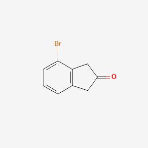 4-bromo-1,3-dihydroinden-2-one CAS 846032-36-8