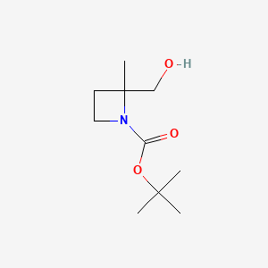 tert-butyl 2-(hydroxymethyl)-2-methylazetidine-1-carboxylate CAS 850789-22-9