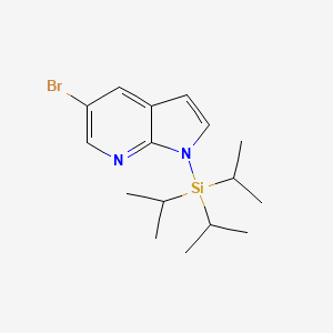 (5-bromopyrrolo[2,3-b]pyridin-1-yl)-tri(propan-2-yl)silane CAS 858116-66-2