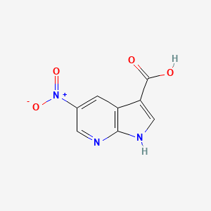 5-nitro-1H-pyrrolo[2,3-b]pyridine-3-carboxylic acid CAS 858340-93-9