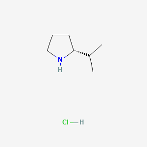 (2R)-2-propan-2-ylpyrrolidine;hydrochloride CAS 860640-18-2