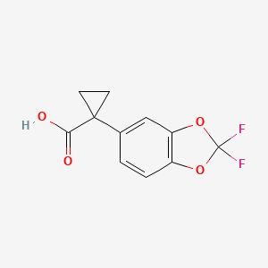 1-(2,2-difluoro-1,3-benzodioxol-5-yl)cyclopropane-1-carboxylic acid CAS 862574-88-7