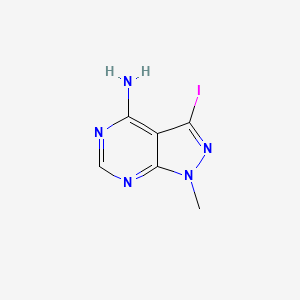 3-iodo-1-methylpyrazolo[3,4-d]pyrimidin-4-amine CAS 862729-12-2