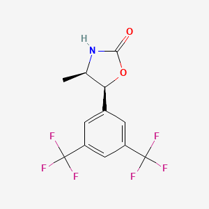 (4R,5S)-5-[3,5-bis(trifluoromethyl)phenyl]-4-methyl-1,3-oxazolidin-2-one CAS 875444-10-3