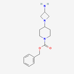 benzyl 4-(3-aminoazetidin-1-yl)piperidine-1-carboxylate CAS 883546-93-8
