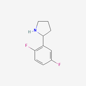 2-(2,5-difluorophenyl)pyrrolidine CAS 886503-15-7