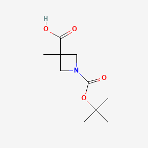 3-methyl-1-[(2-methylpropan-2-yl)oxycarbonyl]azetidine-3-carboxylic acid CAS 887591-62-0