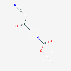 tert-butyl 3-(2-cyanoacetyl)azetidine-1-carboxylate CAS 887594-13-0