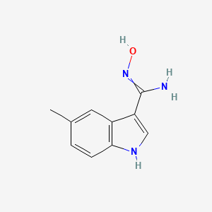 N'-hydroxy-5-methyl-1H-indole-3-carboximidamide CAS 889943-61-7