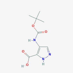 4-[(2-methylpropan-2-yl)oxycarbonylamino]-1H-pyrazole-5-carboxylic acid CAS 896466-71-0