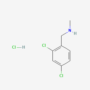 1-(2,4-dichlorophenyl)-N-methylmethanamine;hydrochloride CAS 90389-07-4
