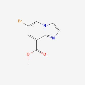 methyl 6-bromoimidazo[1,2-a]pyridine-8-carboxylate CAS 908581-18-0
