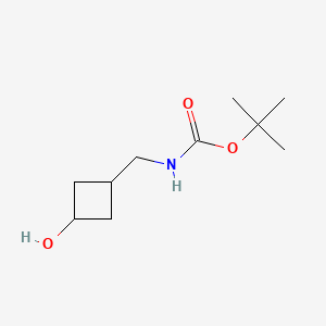 tert-butyl N-[(3-hydroxycyclobutyl)methyl]carbamate CAS 917827-92-0