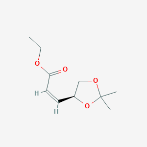 ethyl (Z)-3-[(4S)-2,2-dimethyl-1,3-dioxolan-4-yl]prop-2-enoate CAS 91926-90-8