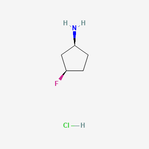 cis-(1S,3R)-3-fluorocyclopentan-1-amine;hydrochloride CAS 932706-21-3