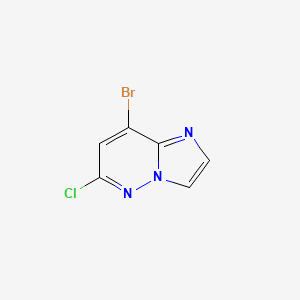 8-bromo-6-chloroimidazo[1,2-b]pyridazine CAS 933190-51-3