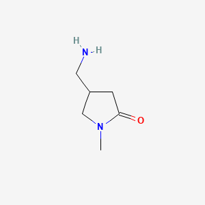 4-(aminomethyl)-1-methylpyrrolidin-2-one CAS 933723-27-4