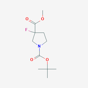 1-O-tert-butyl 3-O-methyl 3-fluoropyrrolidine-1,3-dicarboxylate CAS 942189-96-0