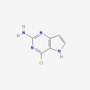 4-chloro-5H-pyrrolo[3,2-d]pyrimidin-2-amine CAS 943736-58-1