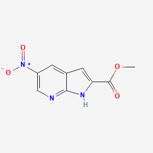 methyl 5-nitro-1H-pyrrolo[2,3-b]pyridine-2-carboxylate CAS 952182-17-1