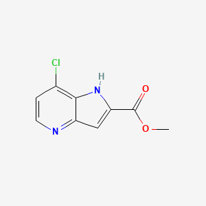 methyl 7-chloro-1H-pyrrolo[3,2-b]pyridine-2-carboxylate CAS 952800-36-1