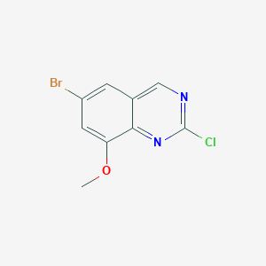 6-bromo-2-chloro-8-methoxyquinazoline CAS 953039-14-0