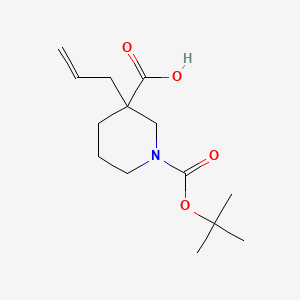 1-[(2-methylpropan-2-yl)oxycarbonyl]-3-prop-2-enylpiperidine-3-carboxylic acid CAS 959236-11-4